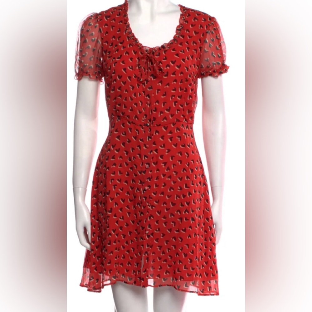 R13 Silk Red dress .